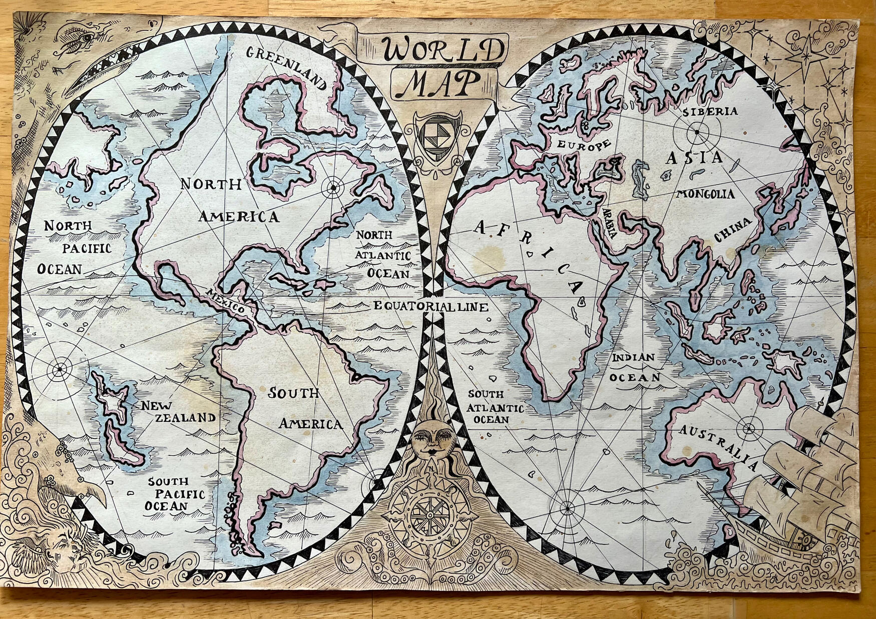 1800’s Inspired World Map for the Haven Show